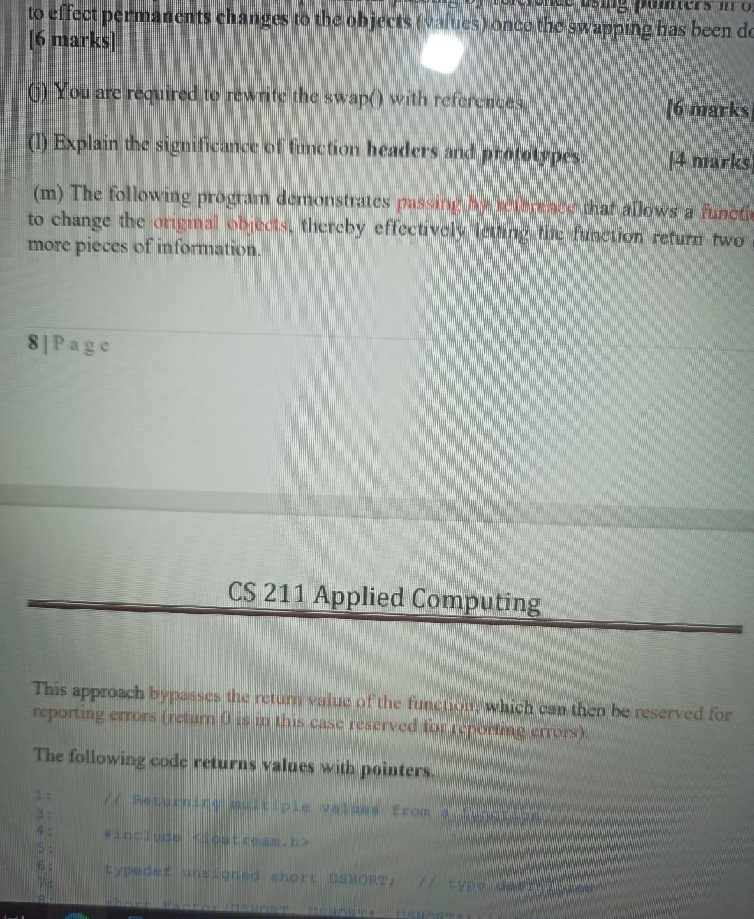 Solved ASSIGNMENT 3 REFERENCES (a) What is a reference? | Chegg.com