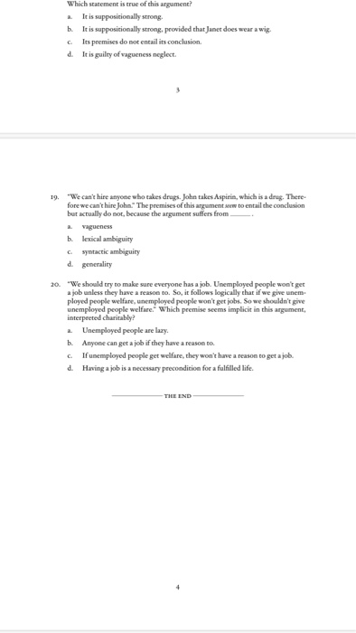 Solved Part A For Each Argument Identify Its Conclusion And 1217