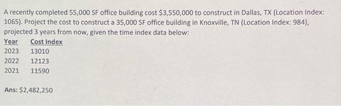 solved-a-recently-completed-55-000-sf-office-building-cost-chegg