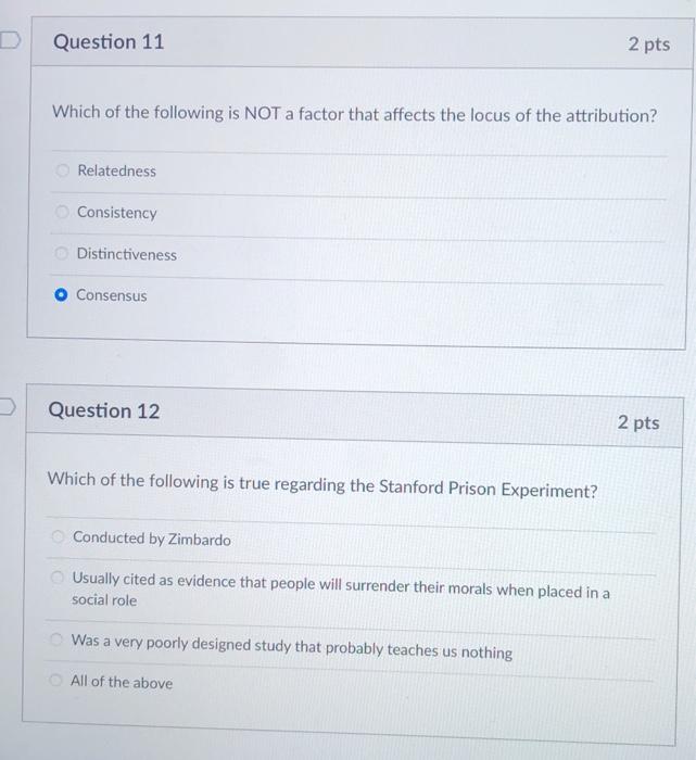 Solved D Question 11 2 pts Which of the following is NOT a | Chegg.com