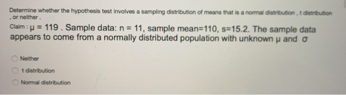 Solved Determine whether the hypothesis test involves a | Chegg.com