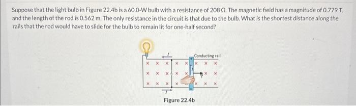 Solved Suppose that the light bulb in Figure 22.4 b is a | Chegg.com