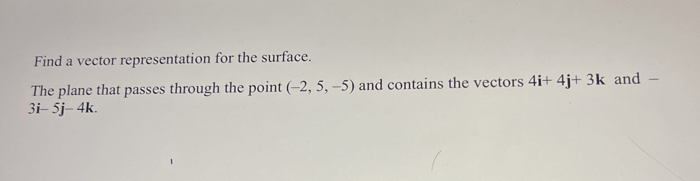 Solved Find a vector representation for the surface.The | Chegg.com
