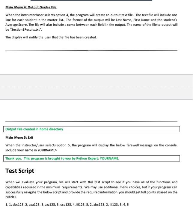 Solved PYTHON CODEShow code to copy and paste to test | Chegg.com