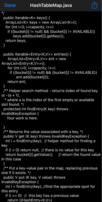 java map containskey - naukri code 360 Images High... Solved Hi!please this question is to go over the codes and | Chegg.com