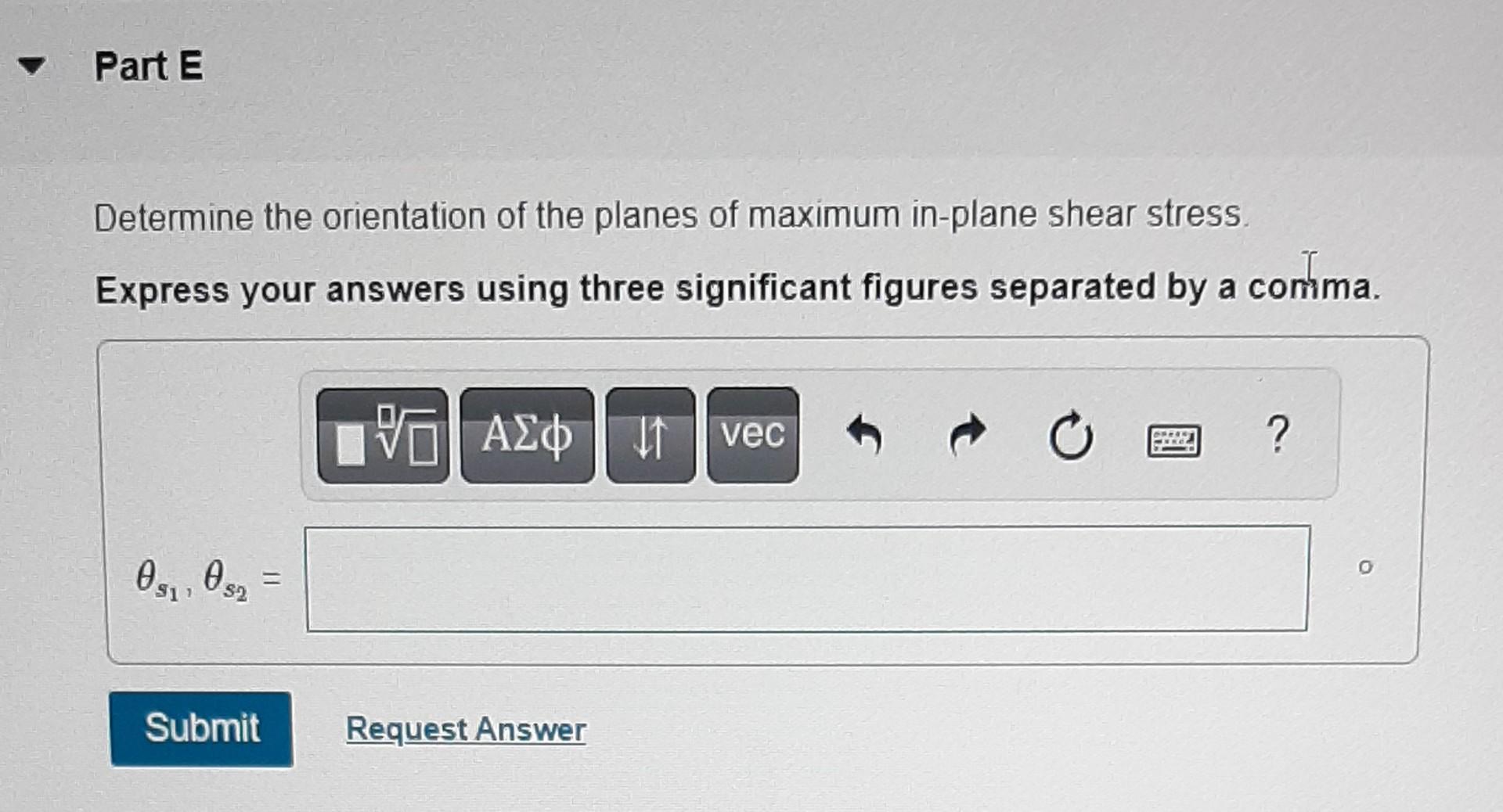 Solved The state of stress at a point is shown on the | Chegg.com