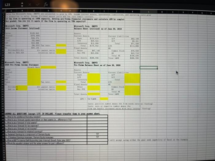 Mini-Case EFN problem. Please see the Microsoft EFN | Chegg.com