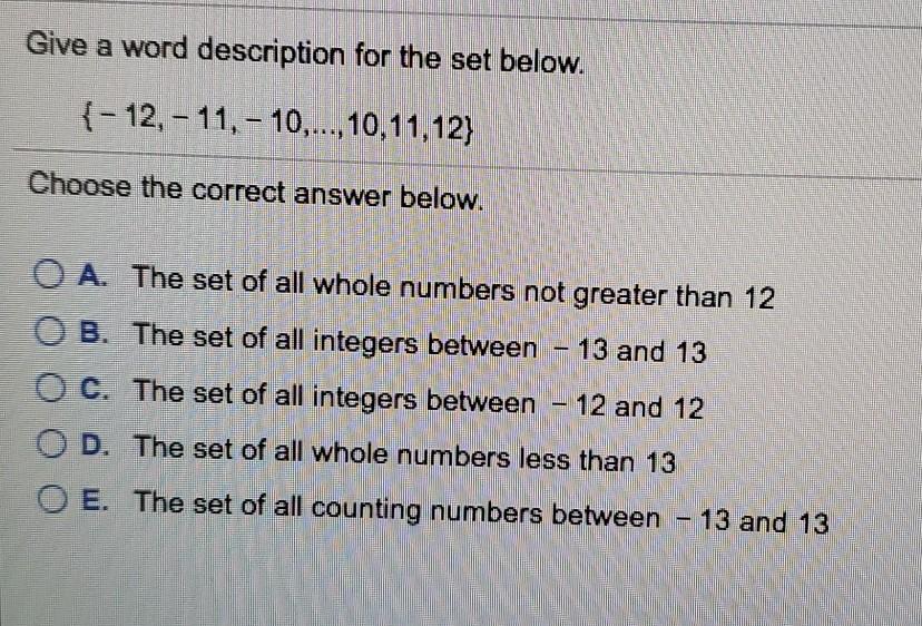 Solved 1 of 2.1.13 List all the elements of the following | Chegg.com