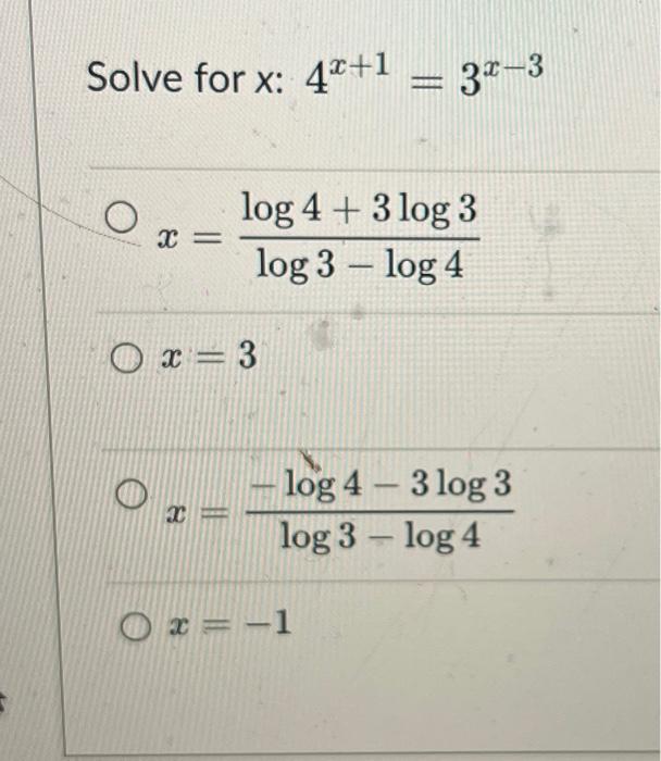 3 X Log3