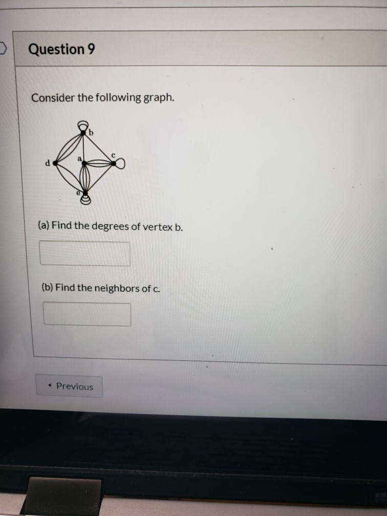 Solved Question 9 Consider the following graph. (a) Find the | Chegg.com