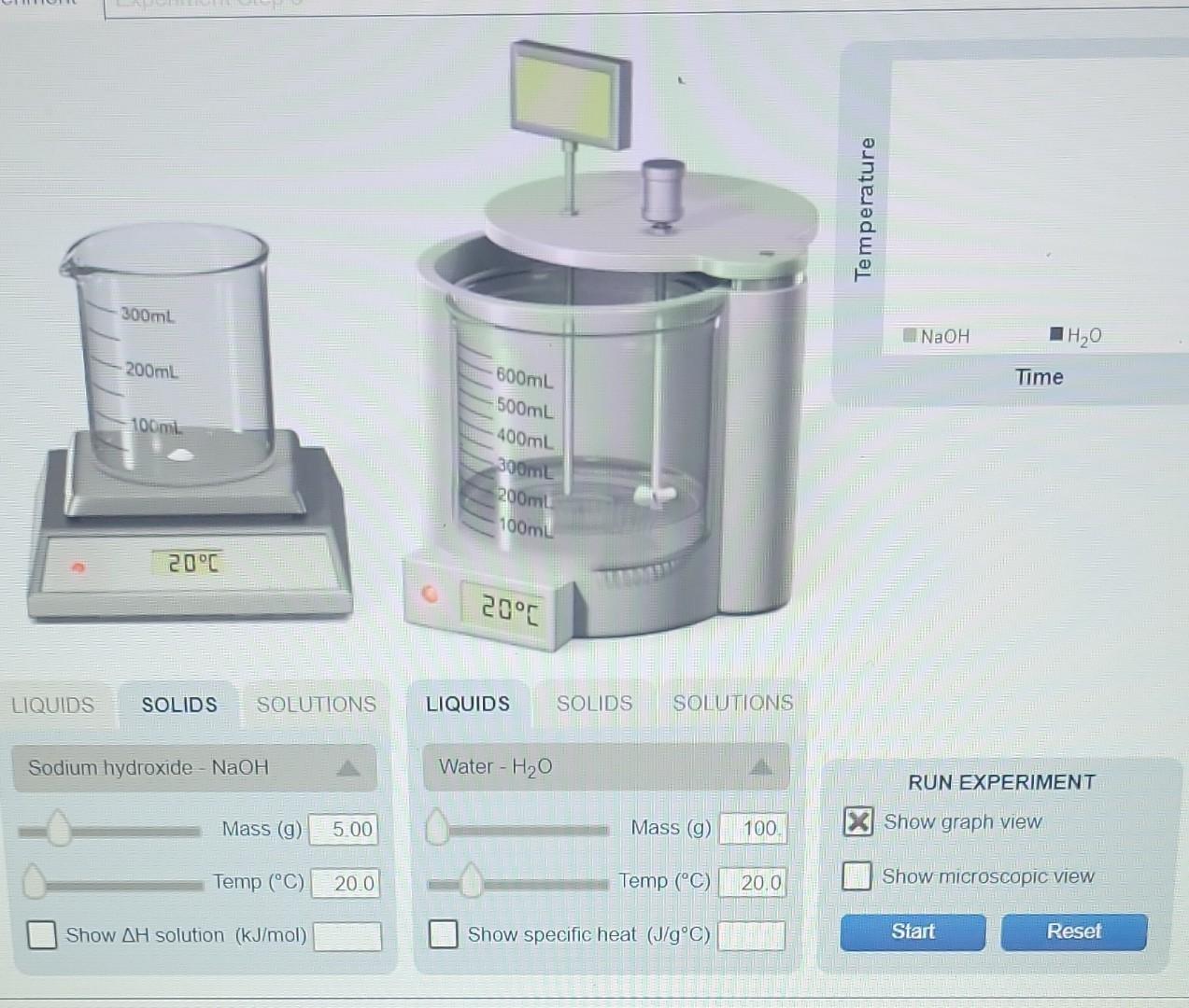Solved LIQUIDS SOLIDS SOLUTIONS LIQUIDS SOLIDS SOLUTIONS RUN