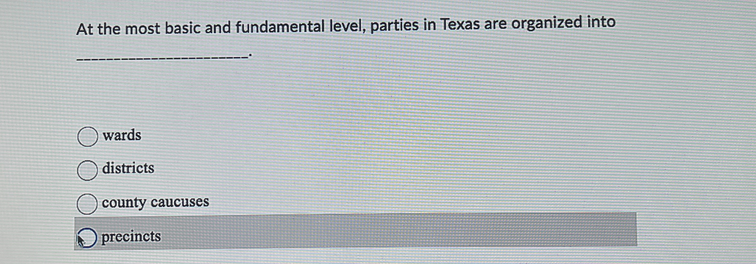 Solved At the most basic and fundamental level, parties in | Chegg.com