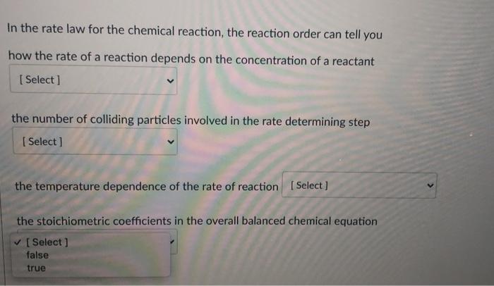 the rate of a chemical reaction depends on the following except