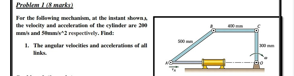 Solved Problem 1 (8 Marks) For The Following Mechanism, At | Chegg.com