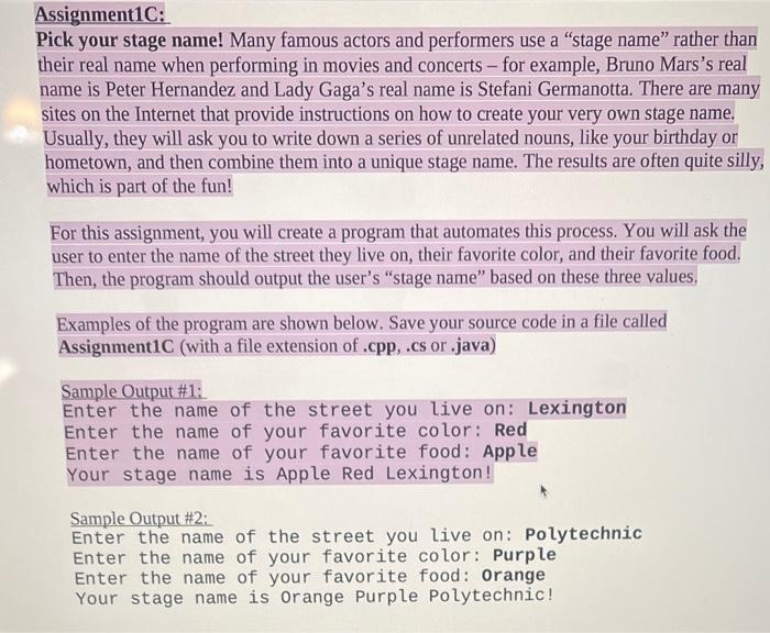 Solved please code in java and keep it simple this is my | Chegg.com