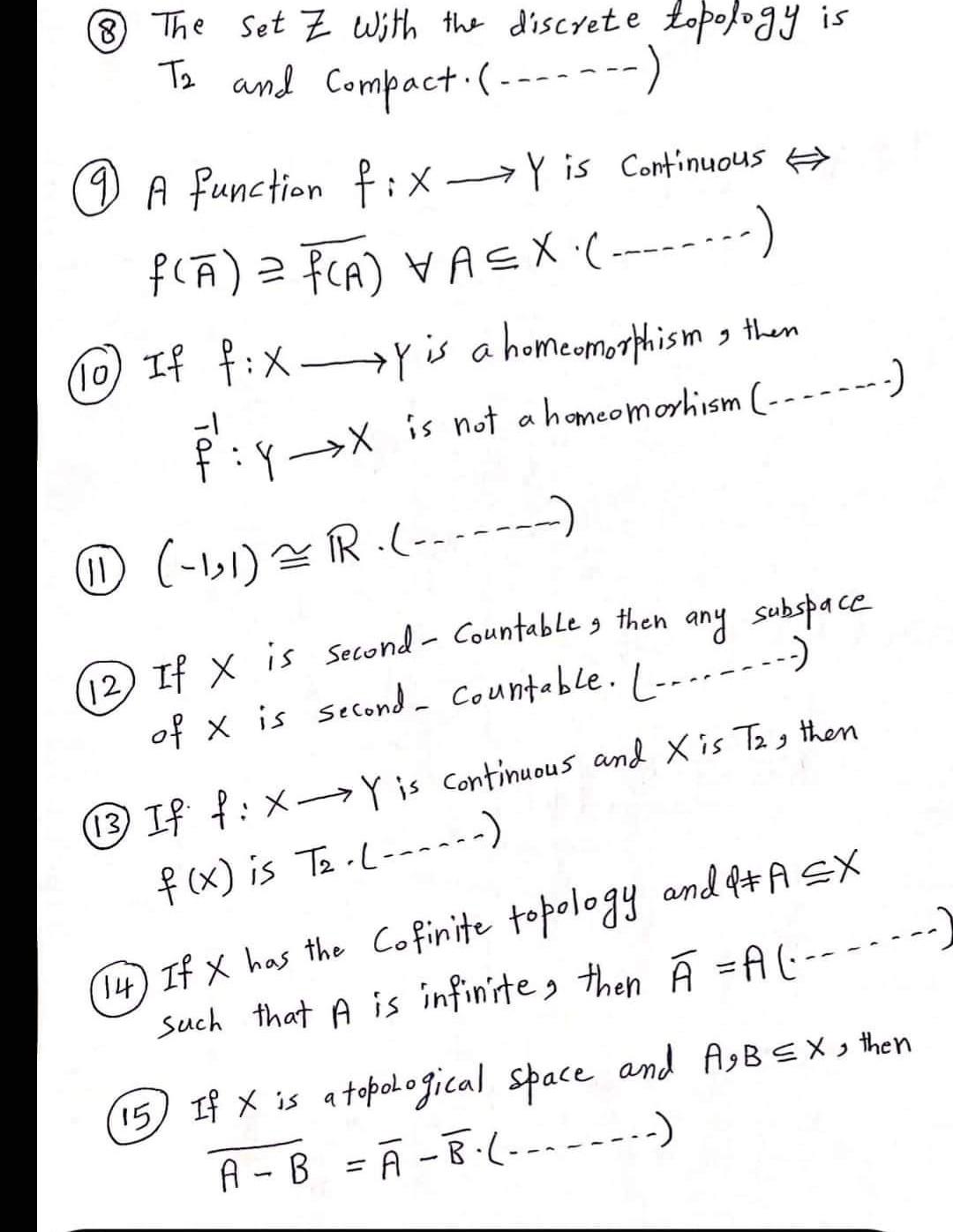 Solved Y X Is Not A Homeomorlism The Set Z W Chegg Com