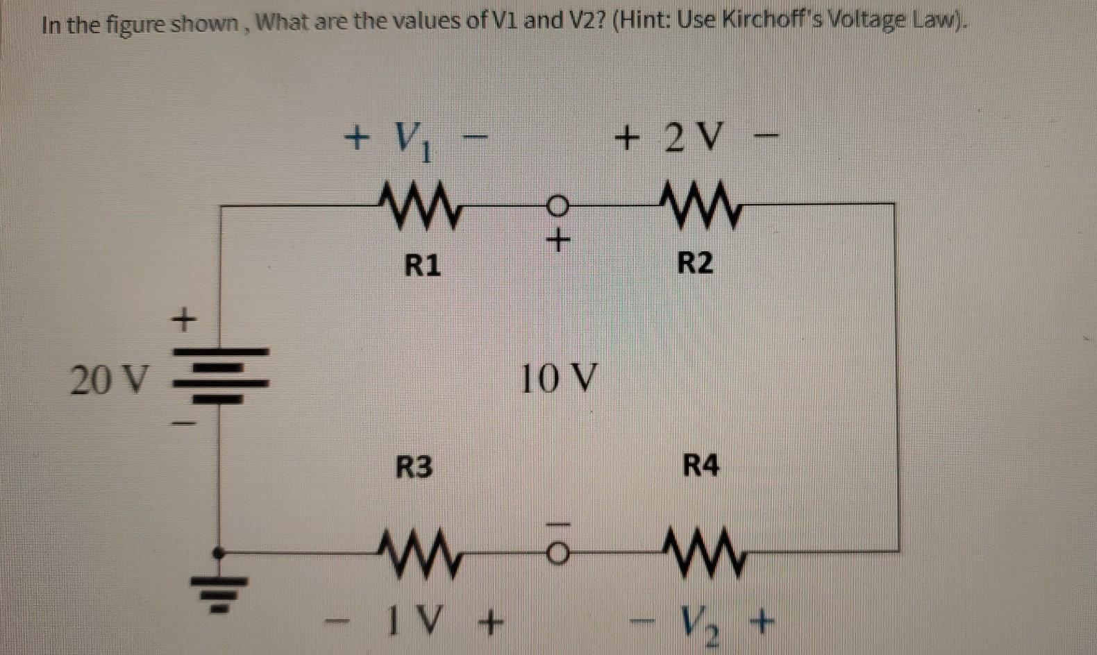 Solved In the figure shown, What are the values of Vi and | Chegg.com