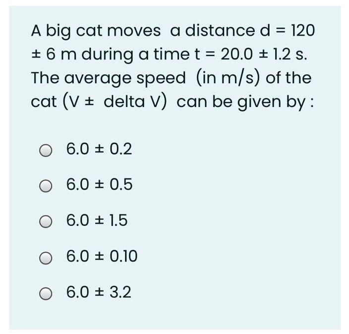 Average speed best sale of a cat