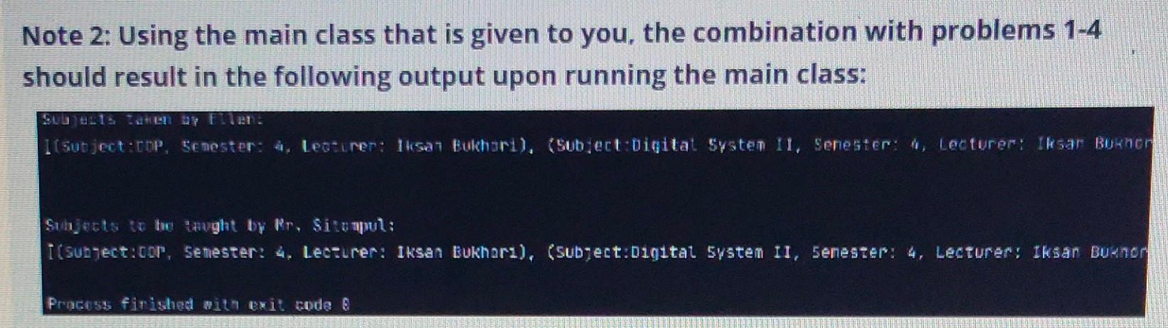 Solved (25 pts) Create A class called "Subject" with the | Chegg.com