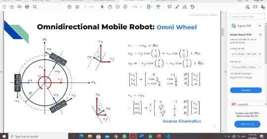 1) Figure I shows a kinematic model of an | Chegg.com