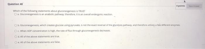 Solved Question 40 4 points Which of the following | Chegg.com