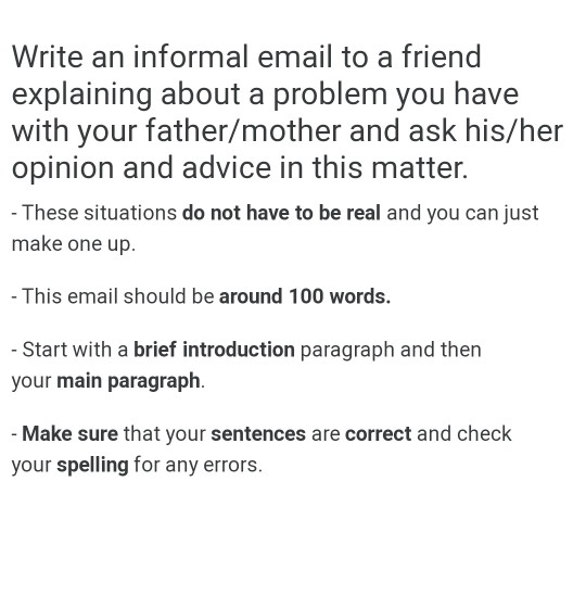 Informal email