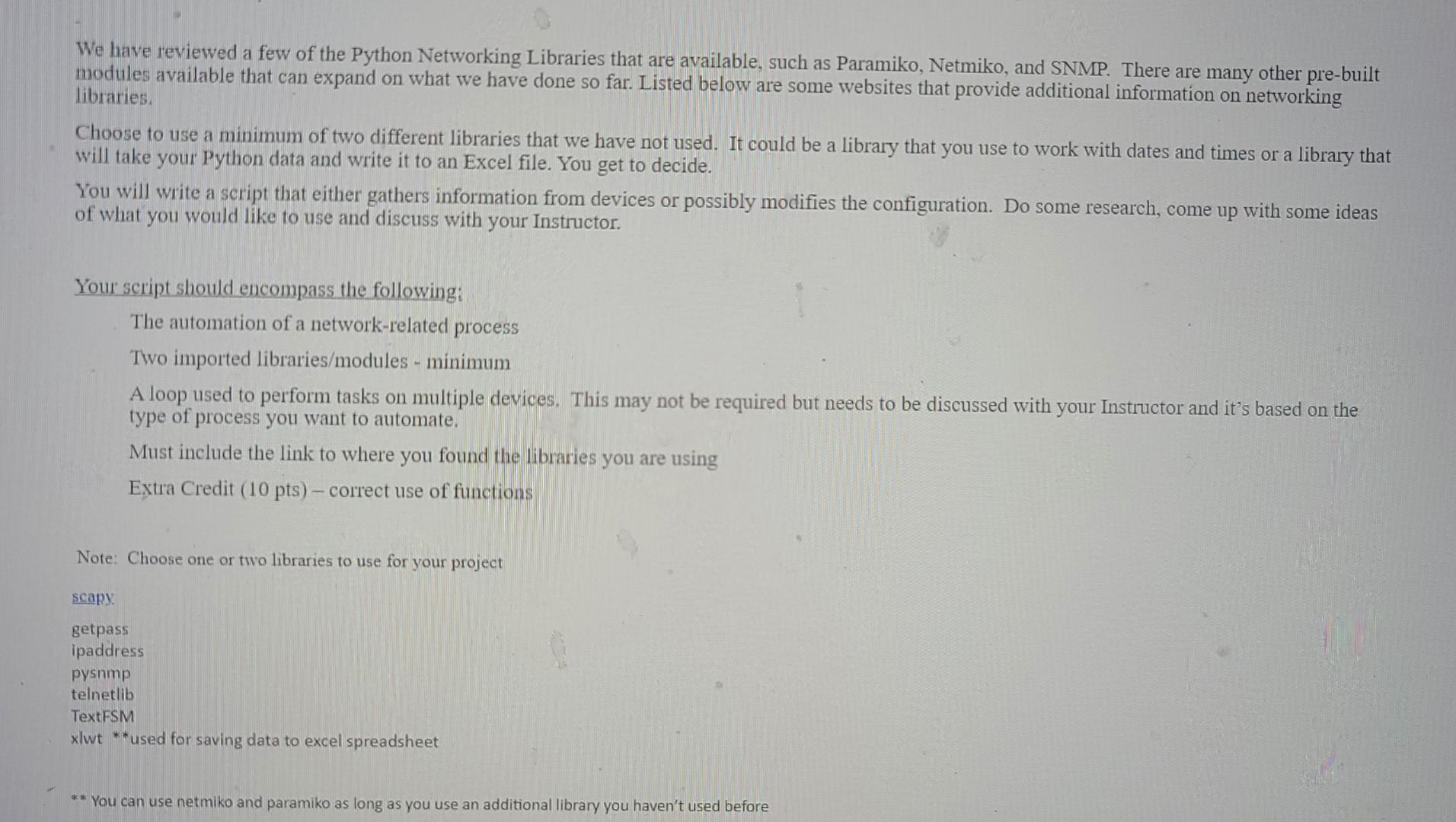 We have reviewed a few of the Python Networking | Chegg.com