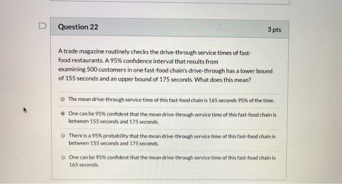 Solved Question 22 3 Pts A Trade Magazine Routinely Checks Chegg Com