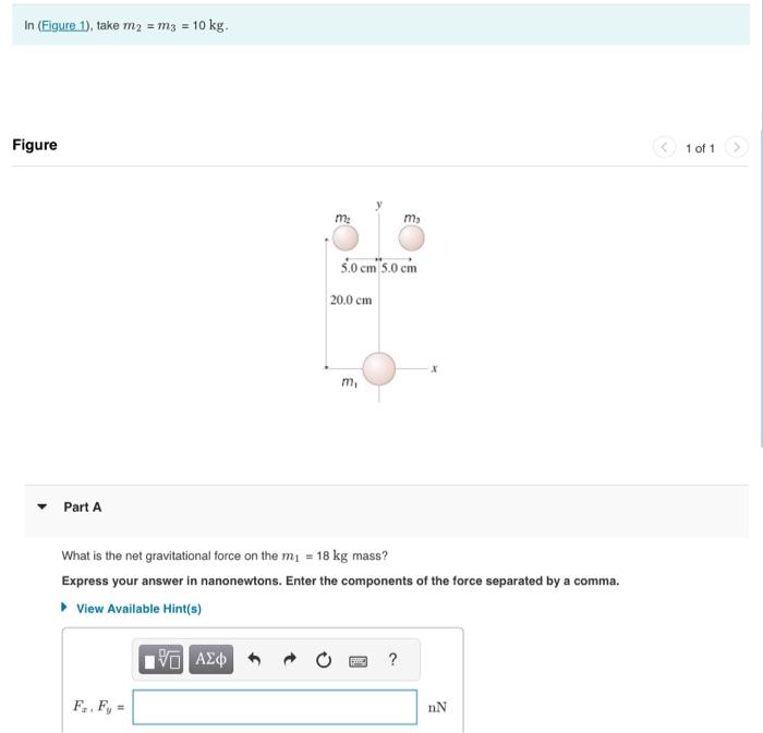 Solved In (Figure 1), take m2=m3=10 kg. Figure Part A What | Chegg.com