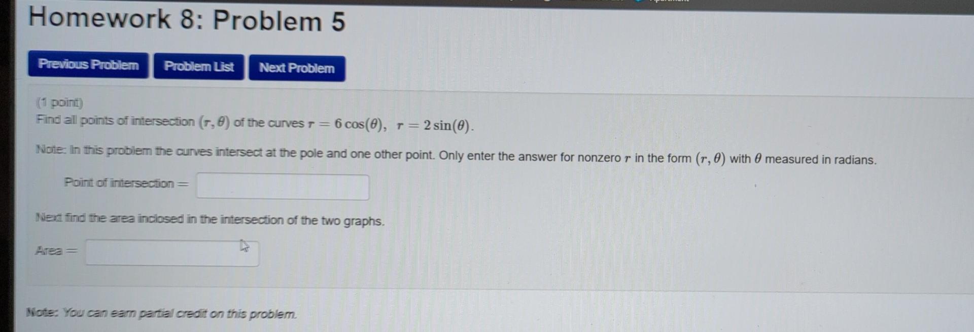 Solved Homework 8: Problem 5 Previous Problem Problem List | Chegg.com