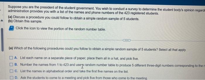 Solved Suppose you are the president of the student | Chegg.com
