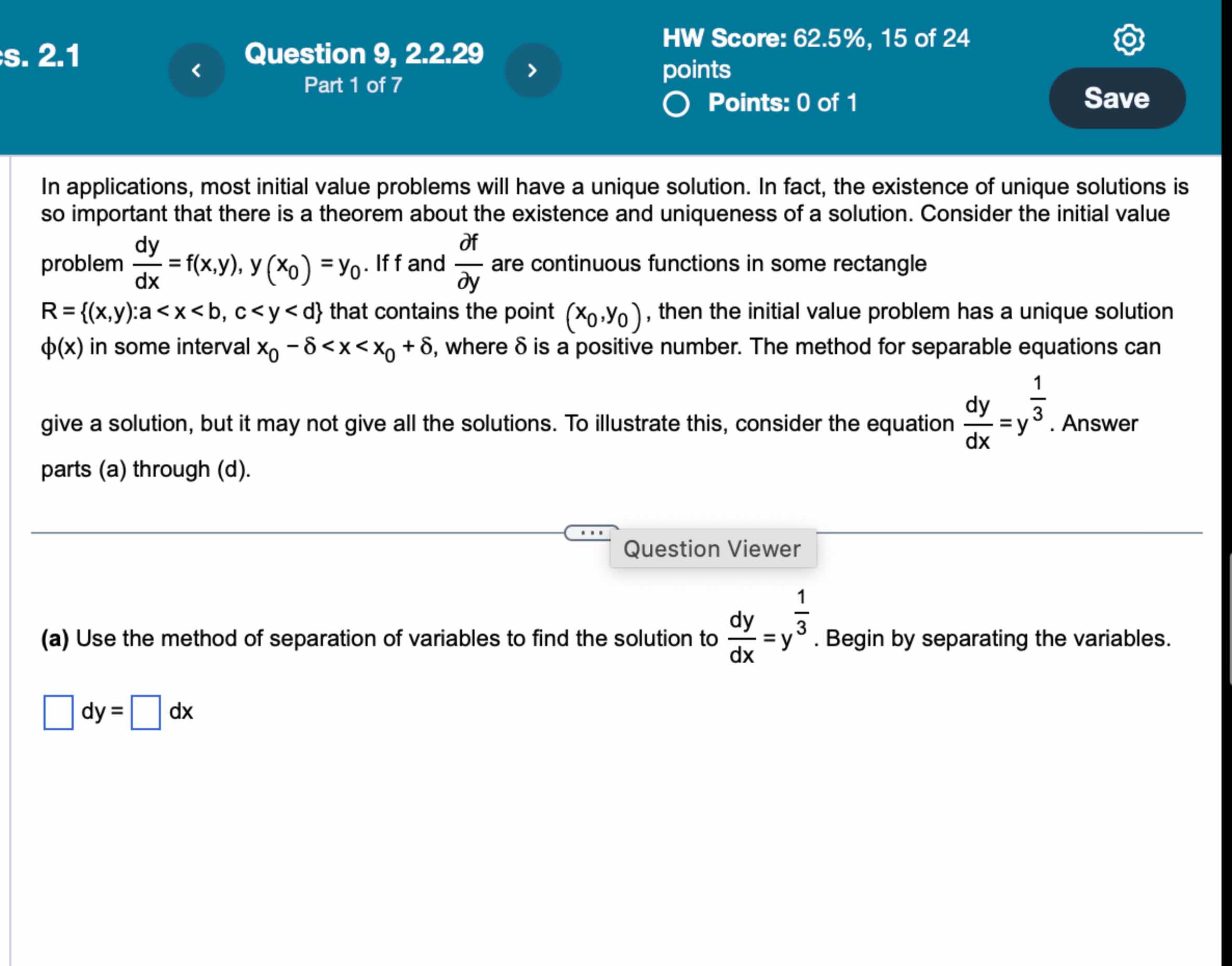 Solved In applications, most initial value problems will | Chegg.com