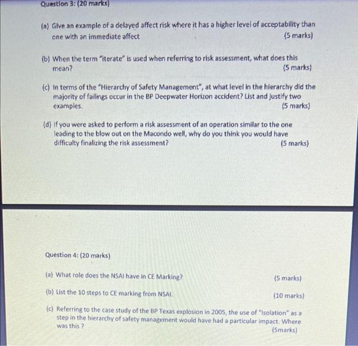 Solved Question 3: (20 marks) (a) Give an example of a | Chegg.com
