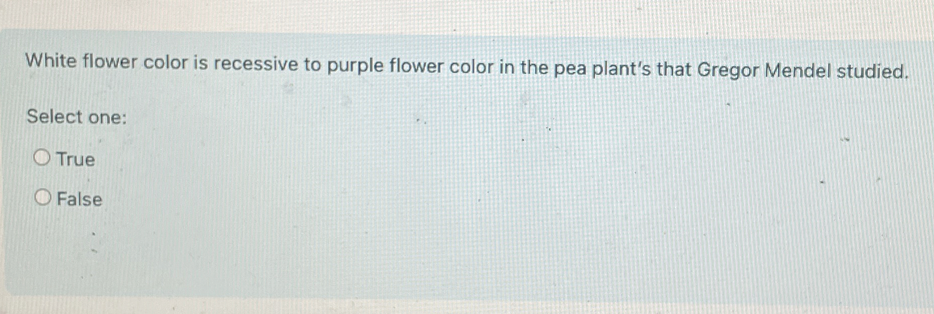Solved White flower color is recessive to purple flower | Chegg.com