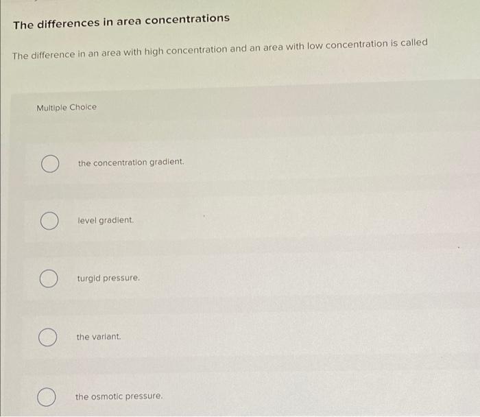 Solved The differences in area concentrations The difference | Chegg.com