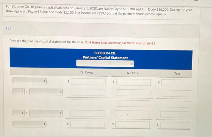 solved-for-blossom-co-beginning-capital-balances-on-chegg