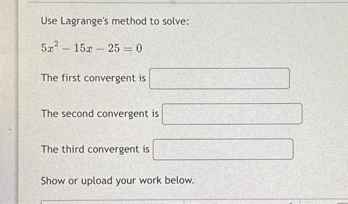 Solved Hi! Can someone solve these correctly using the | Chegg.com