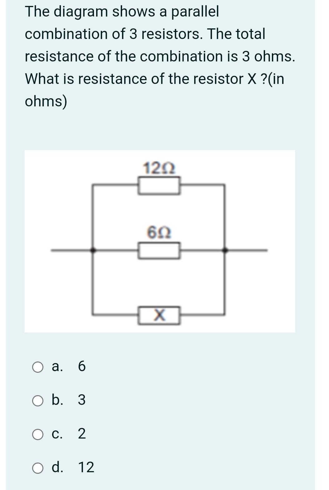 parallel combination of resistance diagram