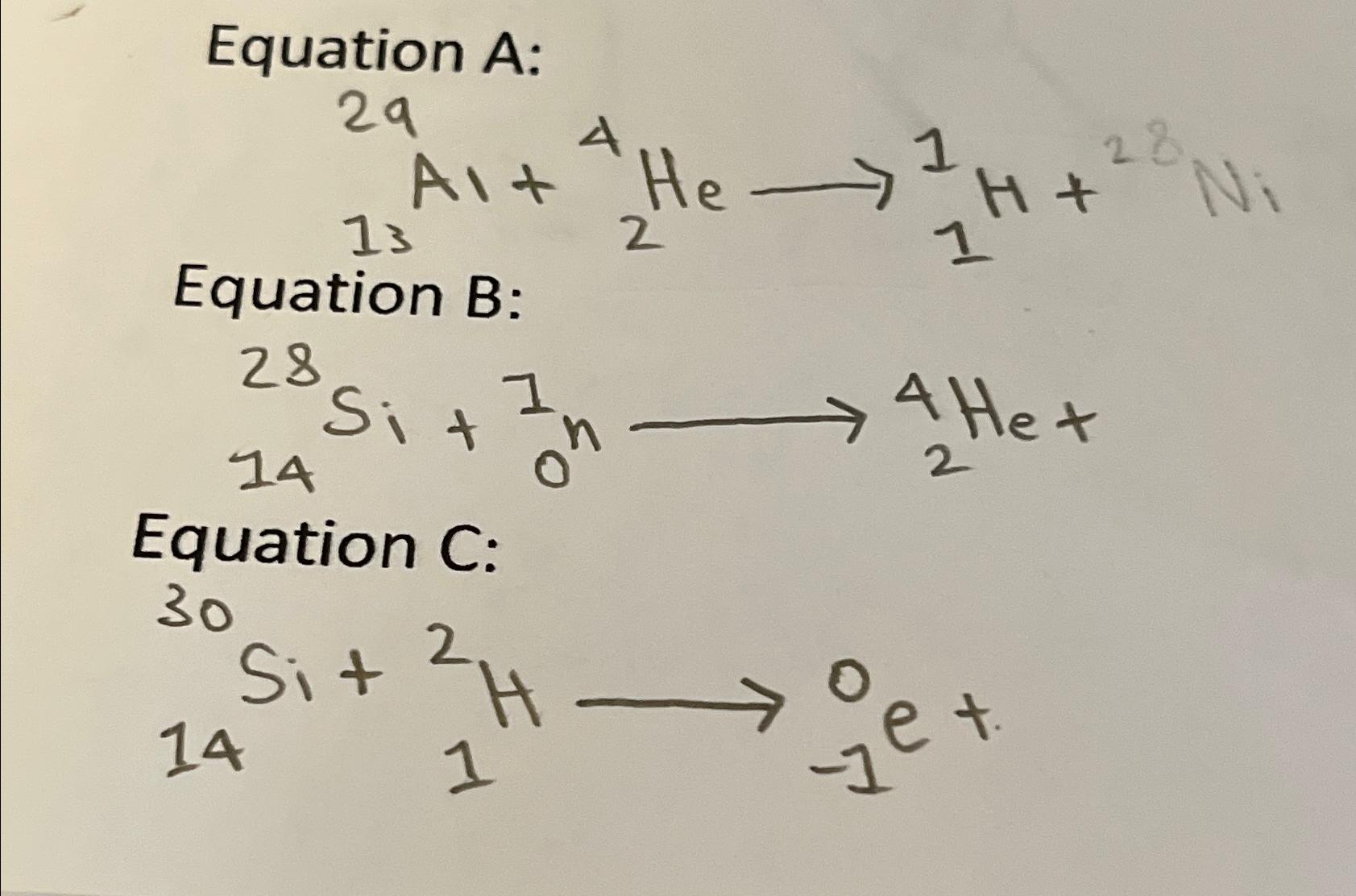 Solved Figure out what isotope is created in each equation | Chegg.com