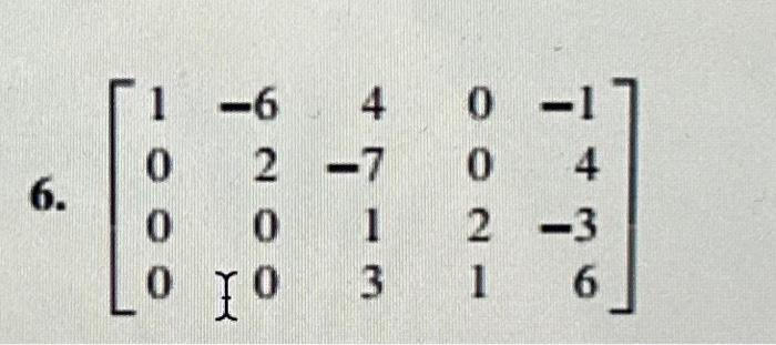 Solved consider this matrix as the augmented matrix of a | Chegg.com