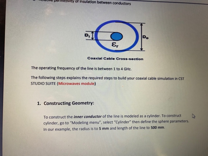 CST STUDIO SUITE Lab 1 Transmission Line