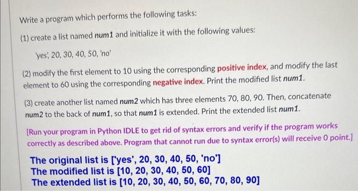 Solved Write a program which performs the following tasks: | Chegg.com