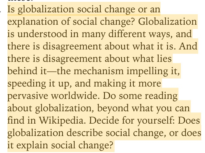explain the concept of social change