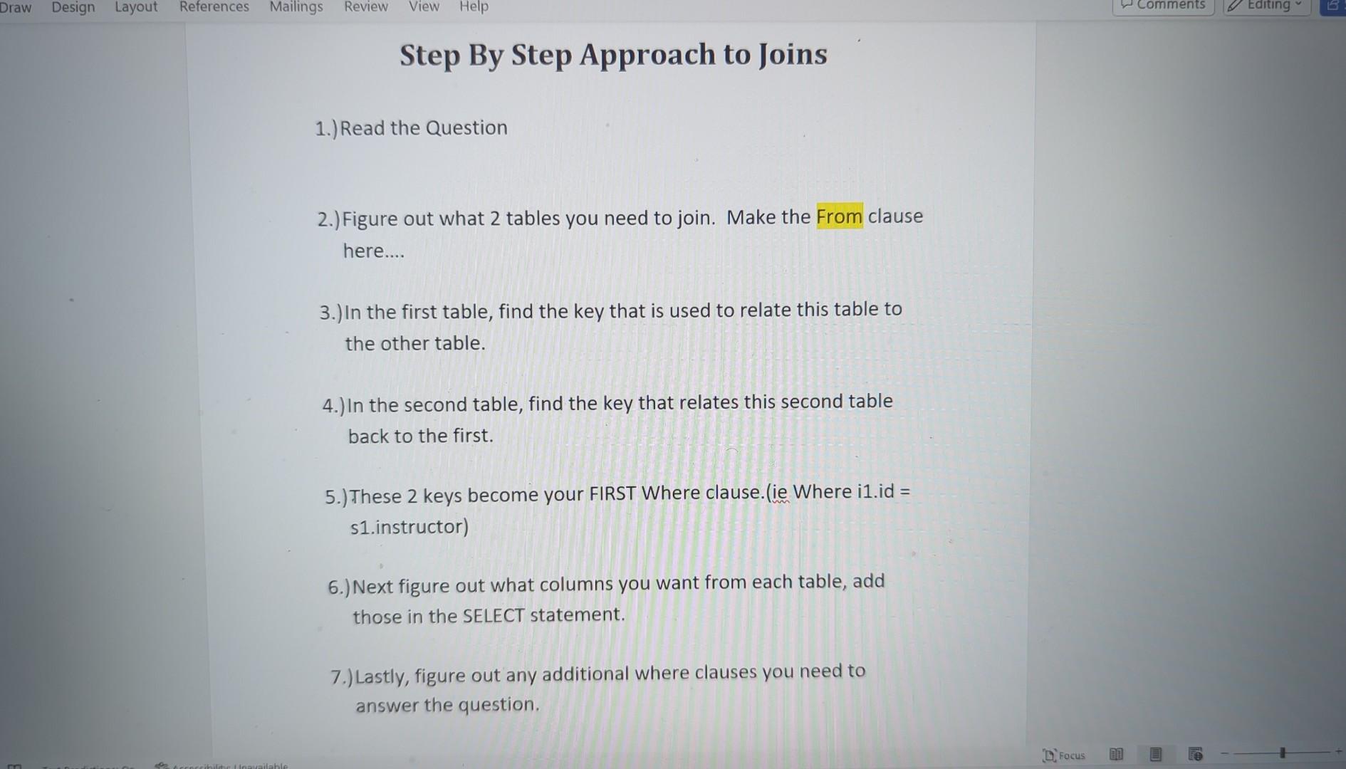 Solved StudentSchedule Table 6.) Give a list of Student | Chegg.com