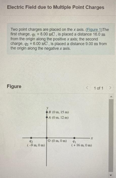 Solved Electric Field due to Multiple Point Charges Two | Chegg.com