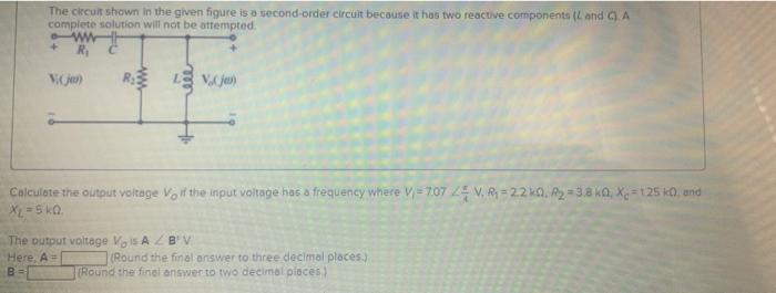 Solved The circuit shown in the given figure is a | Chegg.com