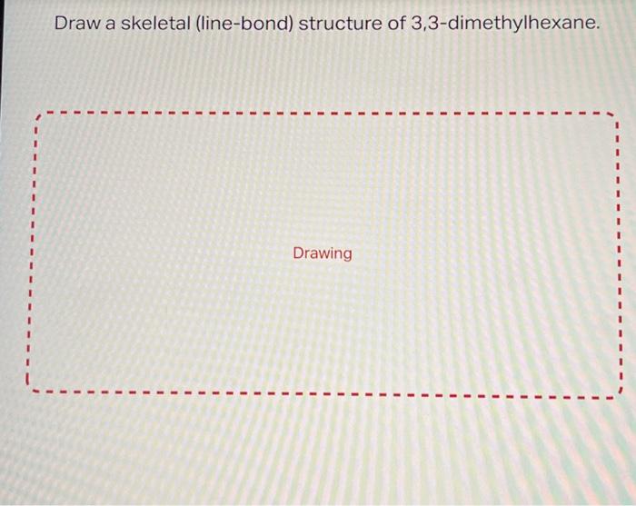 3 3-dimethylhexane bond line structure