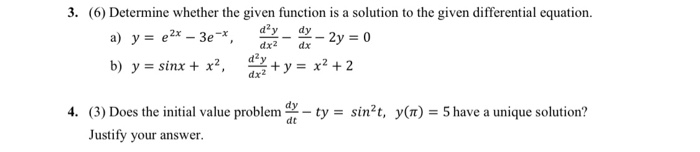Solved 3. (6) Determine whether the given function is a | Chegg.com