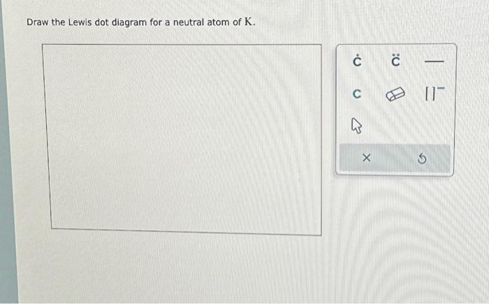 Solved Draw The Lewis Dot Diagram For A Neutral Atom Of