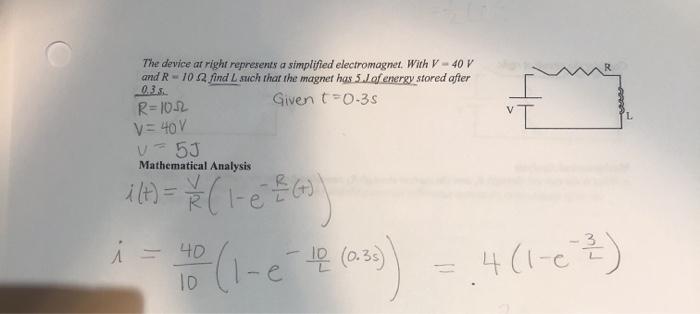 Solved The Device Ar Right Represents A Simplified Electr Chegg Com